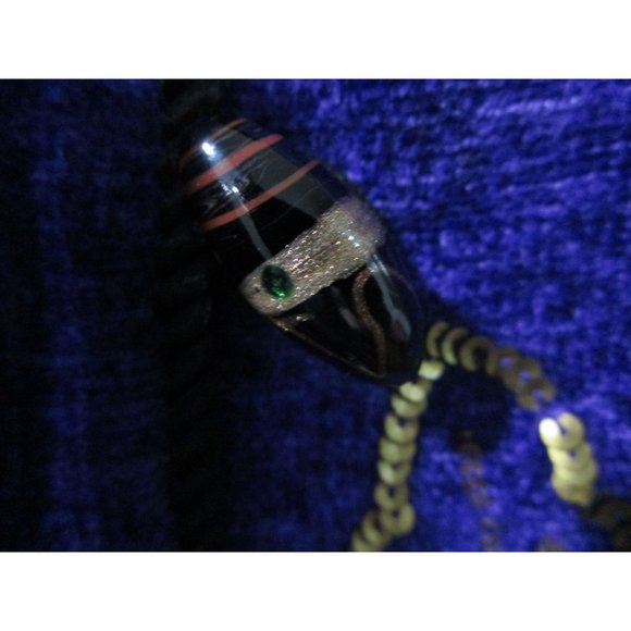 Purple Chenille Glass Applique Embroidered Beaded Sequin Wearable Art Jacket L - Picture 6 of 16